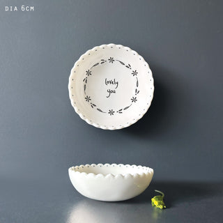 Sml scallop bowl-Lovely you