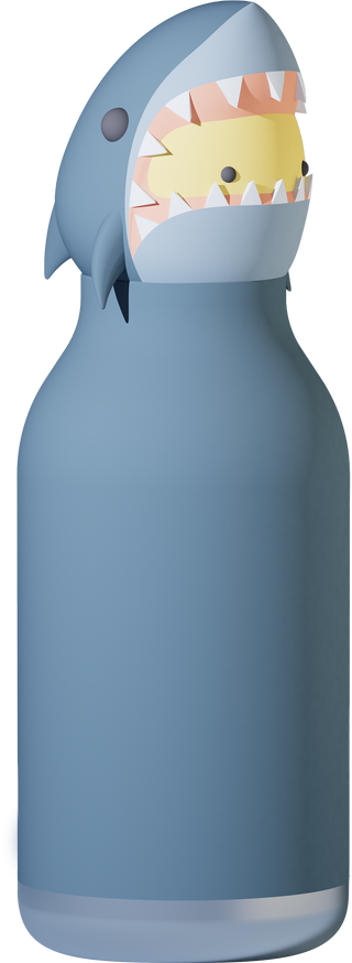 BESTIE SHARK STAINLESS STEEL WATER BOTTLE