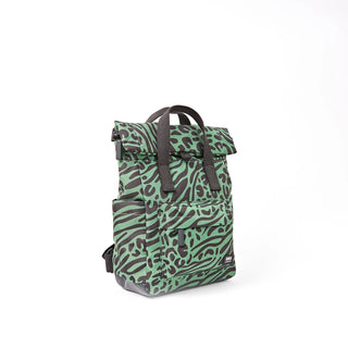 Roka CANFIELD ROLL TOP BACKPACK IN MIXED ANIMAL ARTICHOKE