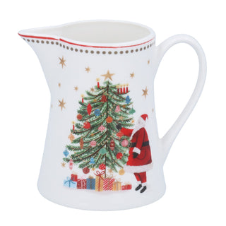 Nostalgia Santa/Tree New Bone China Jug, Sml