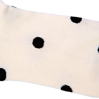 Roka Wimbledon Crew Socks in Marshmallow Dot