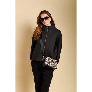 Alice Wheeler Leopard Dual Double Zip Bag