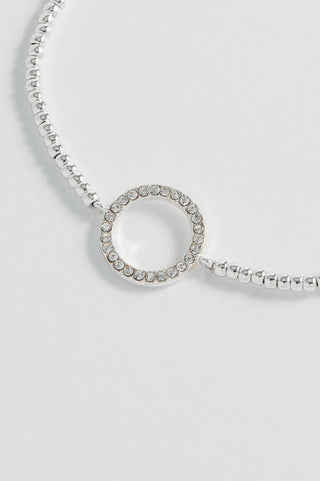 Estella Bartlett - White Cz Circle Louise Bracelet