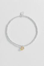 Load image into Gallery viewer, Estella Bartlett - Double Beaded Heart Connector Bracelet - With Love - Gold Plated

