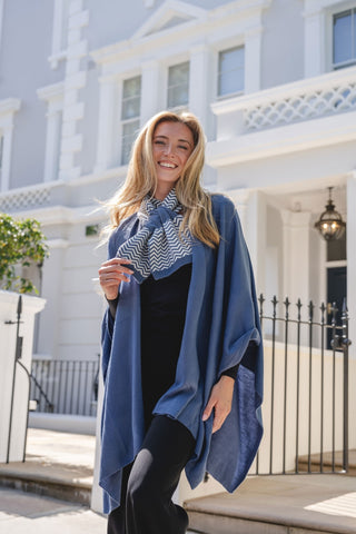 PARK LANE CHINA BLUE SCARF