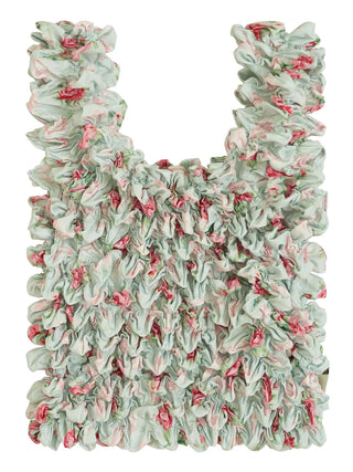 Be Bougie - Tote Bag Duck Egg Blue & Rose Sustainable Stretchy Eco Shopper