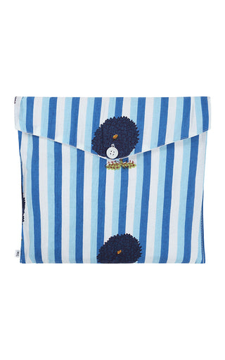 Luella Cotton Pyjama Set Printed Pattern Blue/Pale Blue