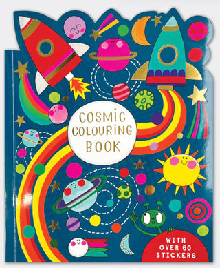 Cosmic Die-Cut Colouring Book With Stickers