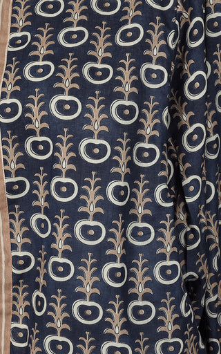 Luella Bari Jacket - Navy Taupe Printed Pattern