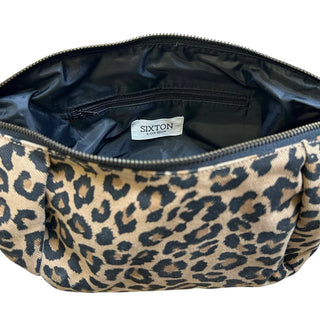 Sixton London - Brixton Cross Body Sling Bag - Sand Leopard Print