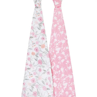 Aden & Anais boutique cotton muslin swaddles 2 pack - ma Fleur