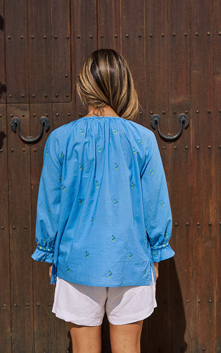 Florento Cotton Top Embroidered Flowers