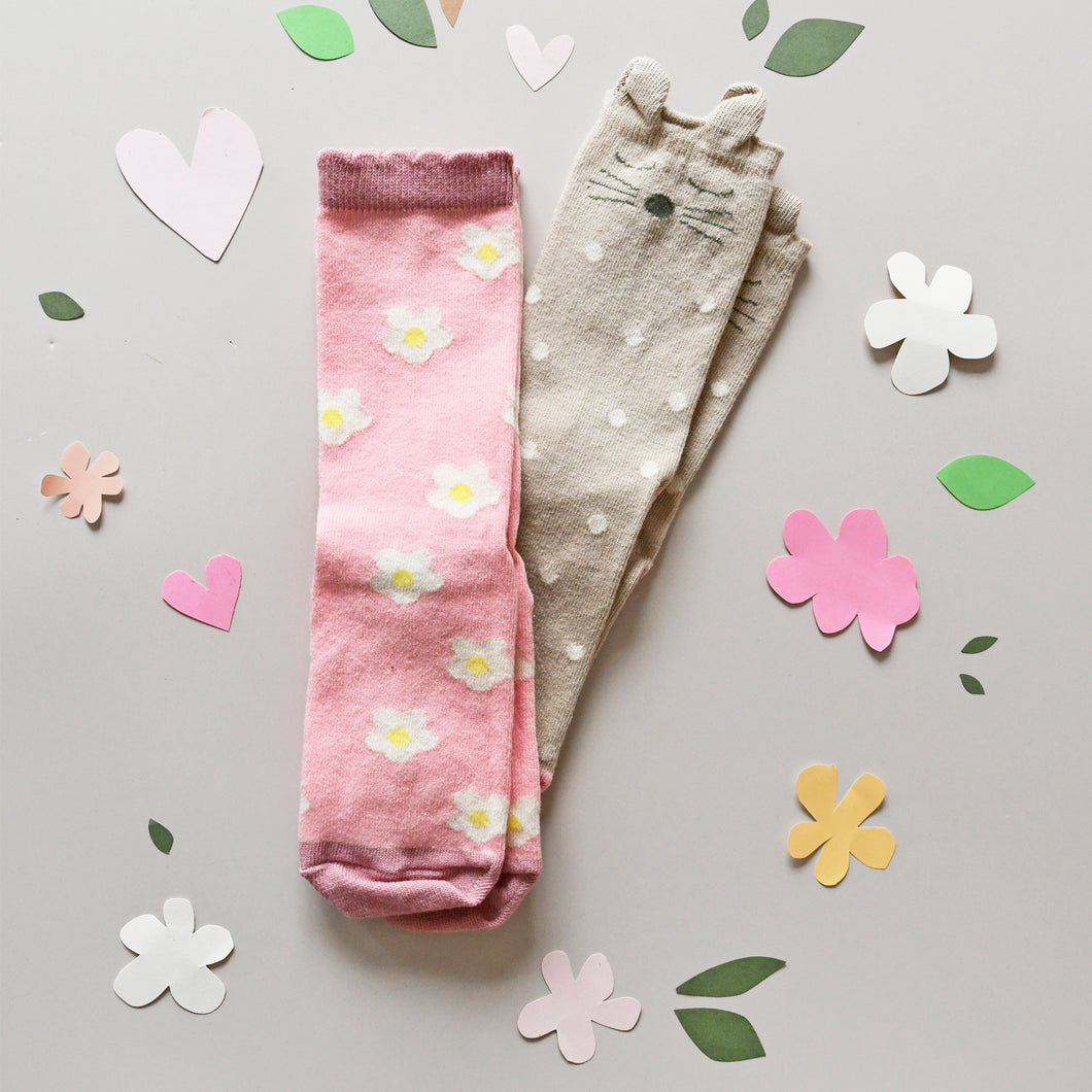 Rockahula Flora Bunny 2 Pack Socks 6-8 Yrs