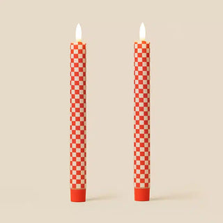 TINKALINK BATTENBERG SUN KISSED FLAMELESS LED WAX CANDLES (PAIR)