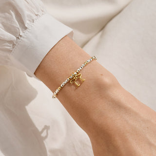 LITTLE STORIES | SENDING LOVE YOUR WAY | Silver & Gold Plated | Bracelet | 17.5cm stretch