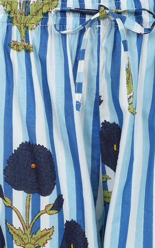 Luella Cotton Pyjama Set Printed Pattern Blue/Pale Blue