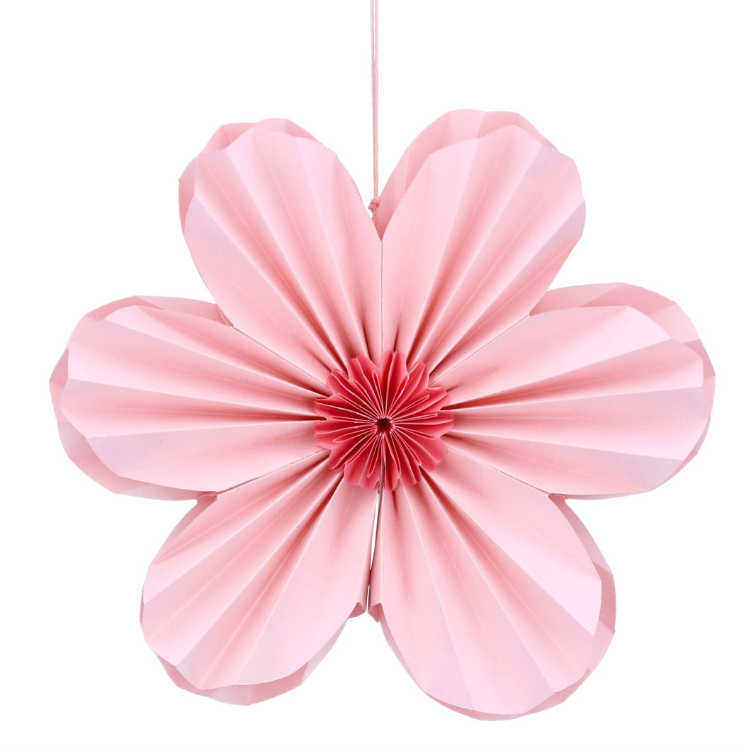 Pink Six Petal Paper Flower
