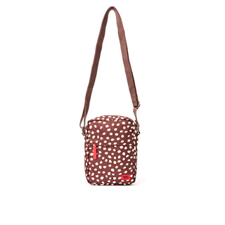 Roka Bond Crossbody Bag in Brown Dot Canvas
