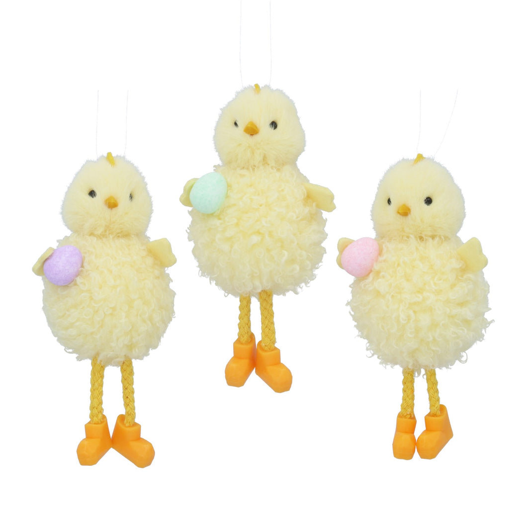 Fabric Fluffy Chick With Egg