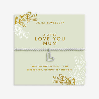 Mother's Day A Little 'Love You Mum' Bracelet in Silver Plating