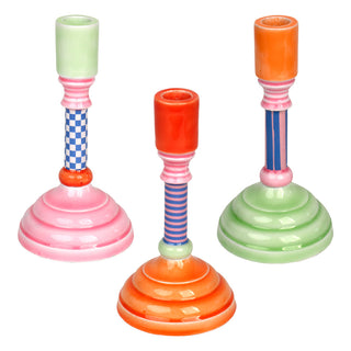 Colour Pop Enamel Candle Holder
