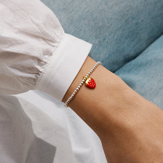 A LITTLE VIBES | SO BERRY LOVED | Silver & Gold Plated | Bracelet | 17.5cm stretch