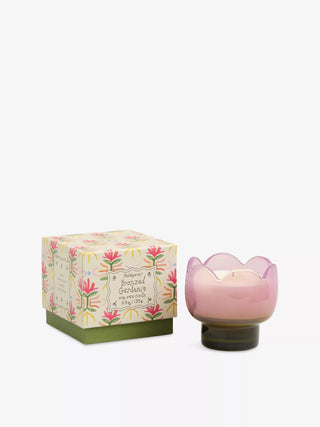 Paddywax Tulip 5.5oz/155g Purple and Green Glass Candle - Bronzed Gardenia