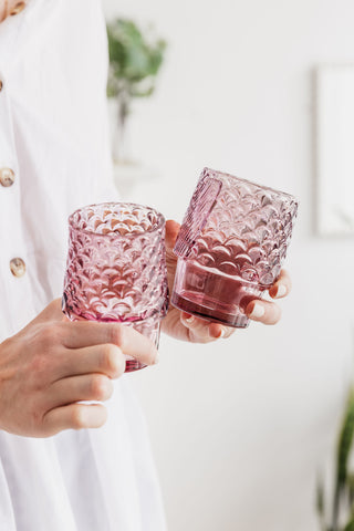 Uberstar Fish Stacking Glasses - Pink
