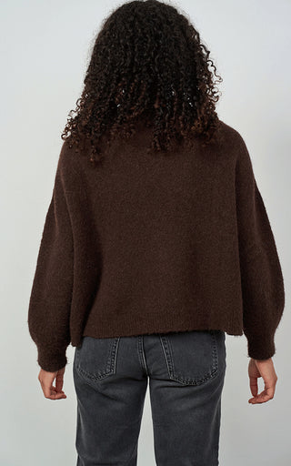 Luella Bettina Short Alpaca Chocolate Jumper