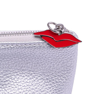 DONNA MAY - Stand & Store Makeup Brush Case in Silver | Adjustable & Travel-Friendly