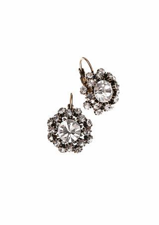 Daisy Days W/French Hook - Clear Earrings