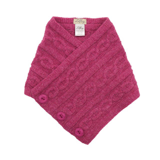 ZELLY - BUTTON TIPPET PINK