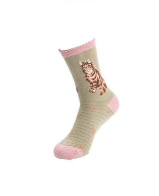 Wrendale Cat Sock Feline Fabulous