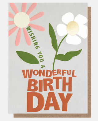 WISHING YOU A WONDERFUL BIRTHDAY FLOWERS IN POT