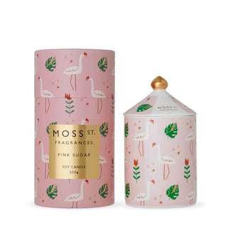 Moss St. Ceramic Candle 320g - Pink Sugar