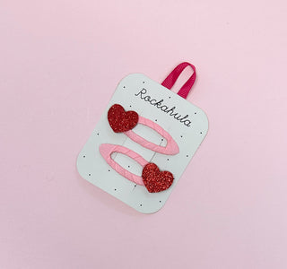 Rockahula Kids Love Heart Glitter Clips