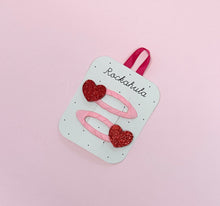 Load image into Gallery viewer, Rockahula Kids Love Heart Glitter Clips
