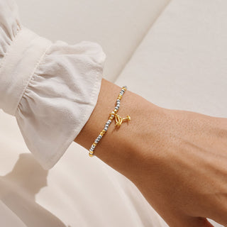 LITTLE STORIES | TINI BIT OLDER | Silver & Gold Plated | Bracelet | 17.5cm stretch