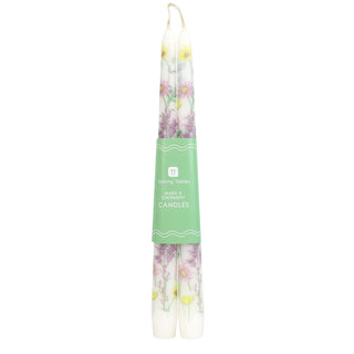 Meadow Taper Dinner Candles - 2 Pack | Spring Decor |