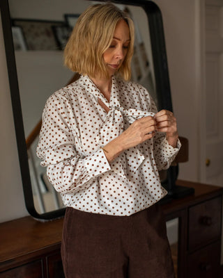 CHALK - MICHELLE SHIRT | SPOT | TOBACCO