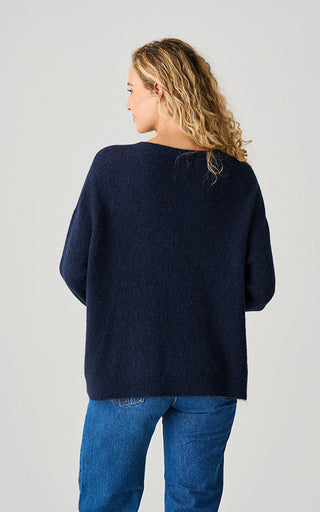 Luella Bettina Long Alpaca Jumper In Navy