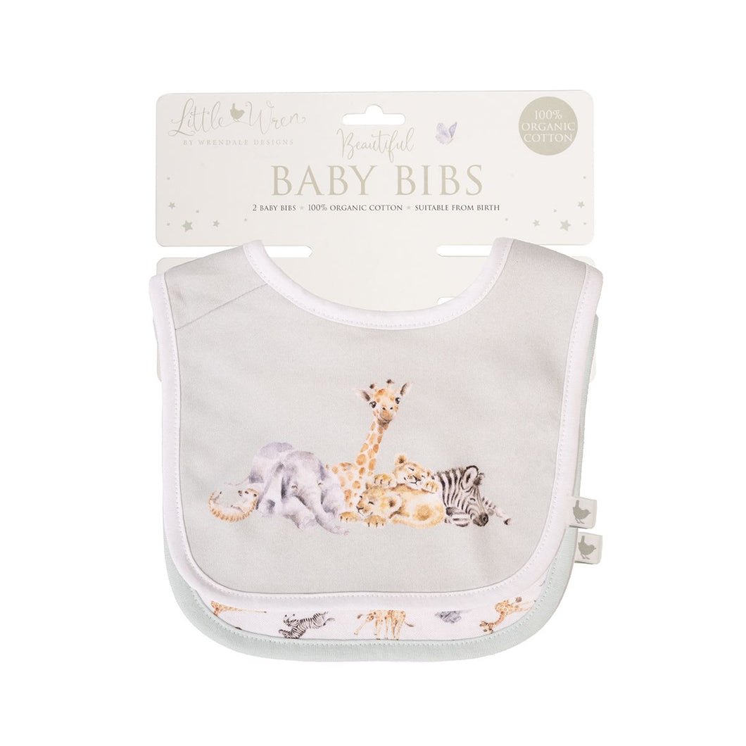 Wrendale - Little Wren Bib Gift Set - Little Savannah