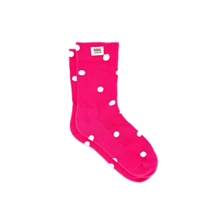 Roka Wimbledon Crew Socks in Pink Dot