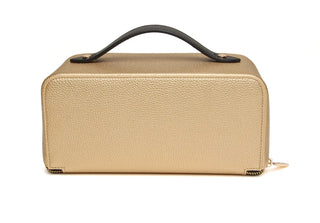 Alice Wheeler Gold Black Kensington Train Case