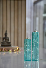 Load image into Gallery viewer, Glass Cylinder - Aqua Set Of 2
