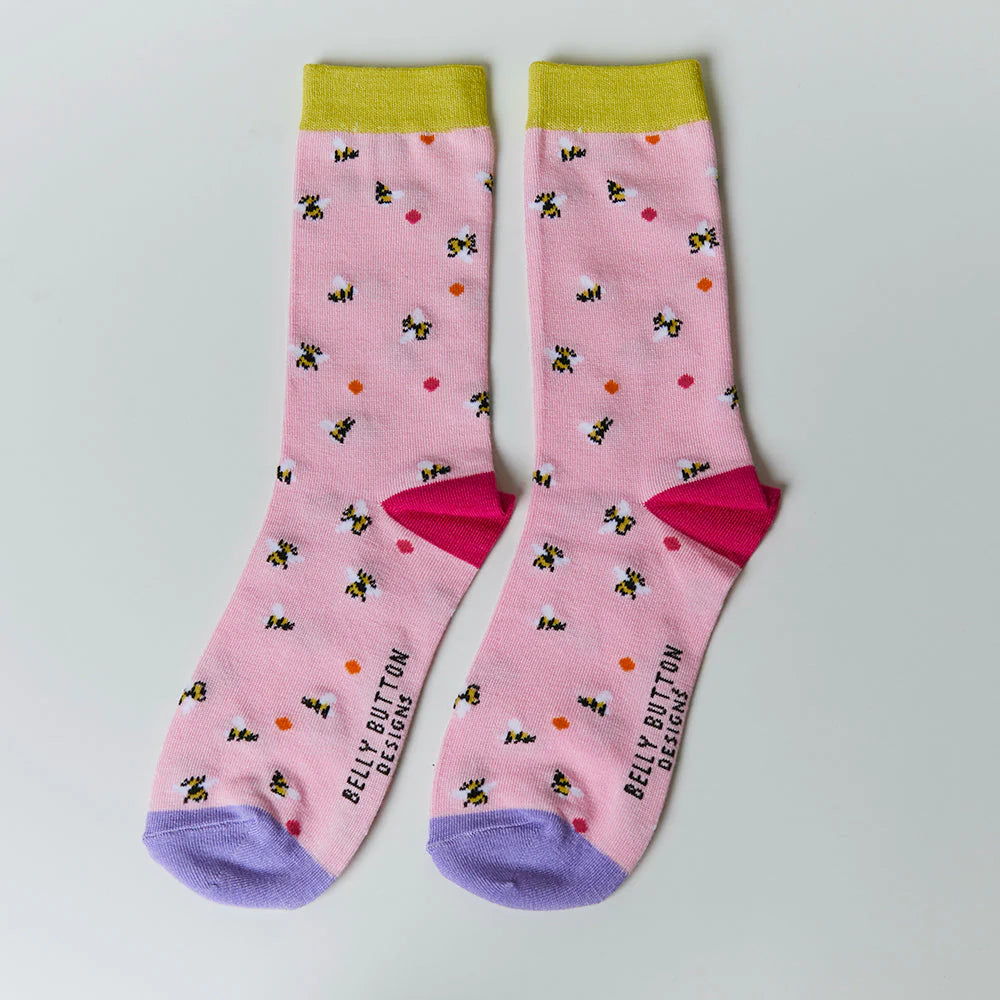 Belly Button Socks- Bees