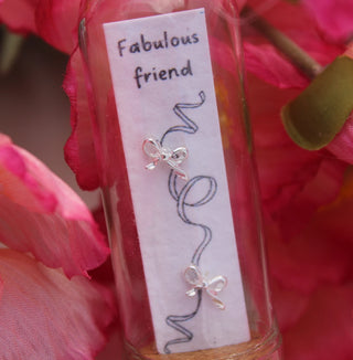 Fabulous Friend Bow Jar Earrings