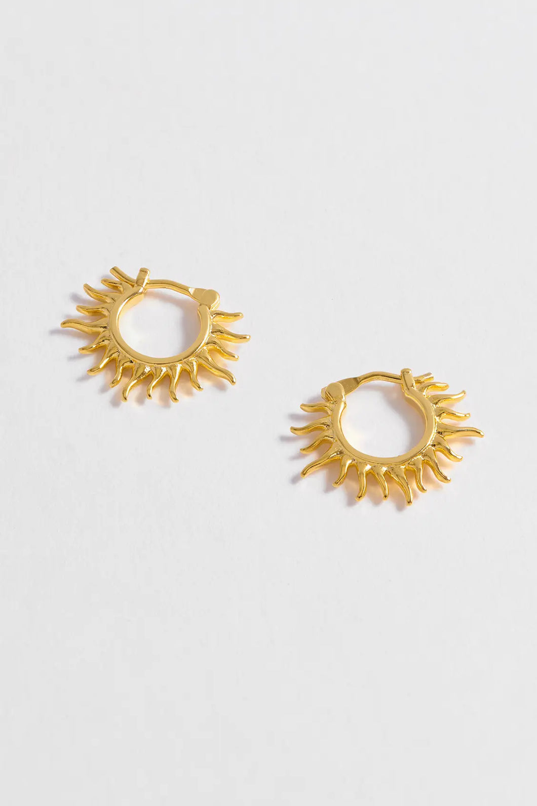 Estella Bartlett Sun Huggie Hoop Earrings - Gold Plated