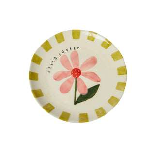 Stoneware Plate-Olive-Hello Lovely