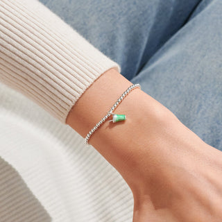 A Little Vibes 'Matcha Made In Heaven' Bracelet in Silver Plating